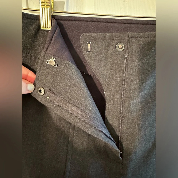 L.L. BEAN Snow Pants WB-400 Schoeller Heathered Wool Blend XS 4 Dark Charcoal - Picture 6 of 11